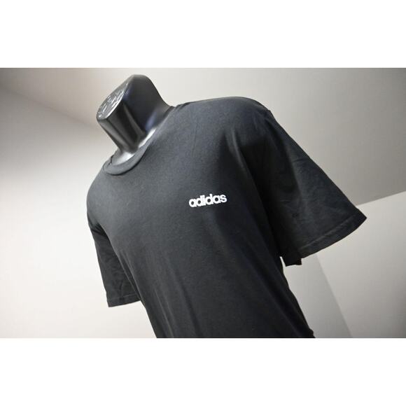 Adidas Tee T Shirt Athletic Black Short Sleeve Mens Size 2XL XXL - Picture 1 of 9